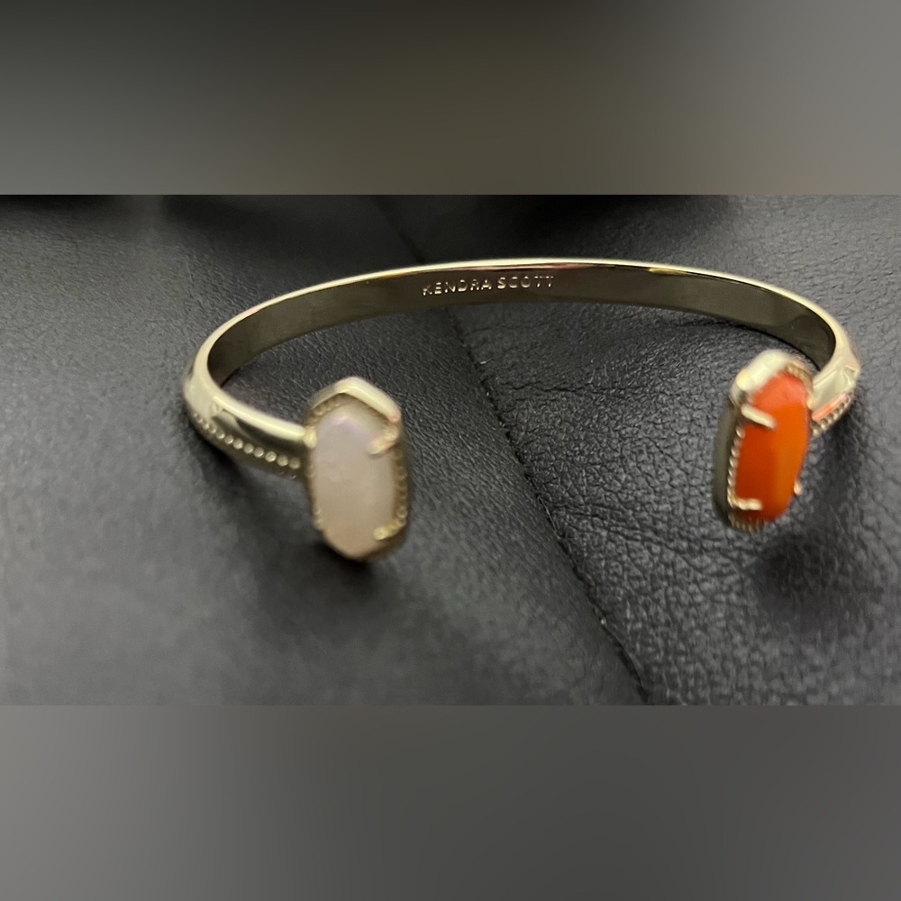 Kendra Scott Gold and Orange Bracelet